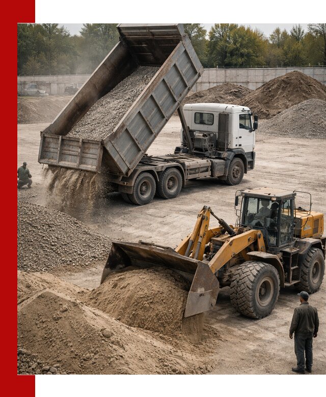 Перевозка сыпучих грузов самосвалами и бортовыми в Комсомольске-на-Амуре