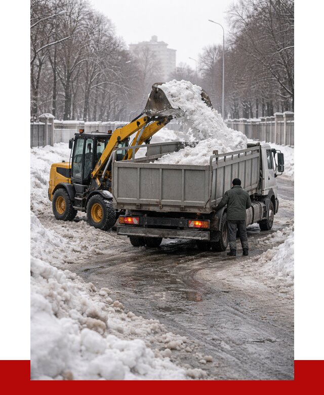 Вывоз снега с погрузкой в Комсомольске-на-Амуре от 3571 р. ПРОНЕРУДКмс