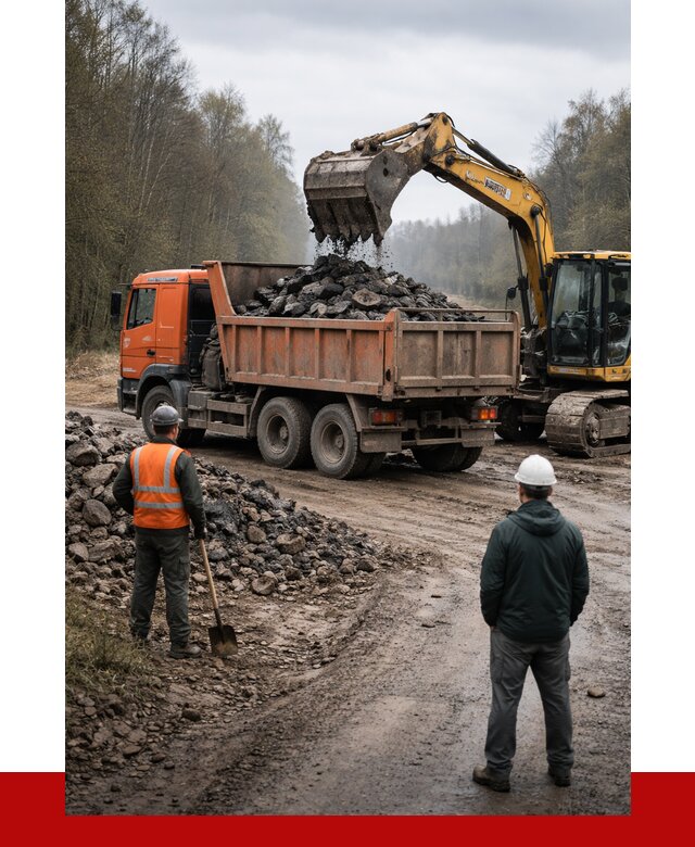 Вывоз асфальта в Комсомольске-на-Амуре от 4592 р. самосвалом ПРОНЕРУДКмс