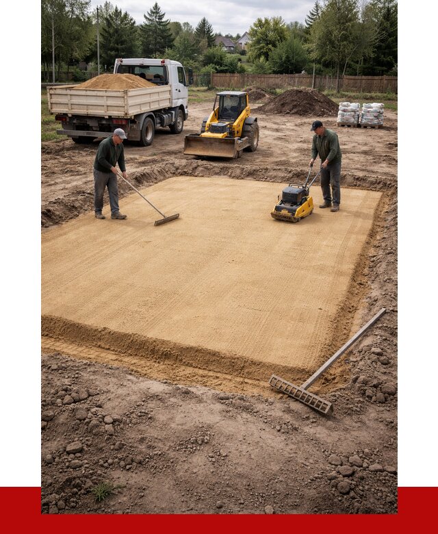 Устройство песчаной подушки в Комсомольске-на-Амуре от 4592 р. ПРОНЕРУДКмс