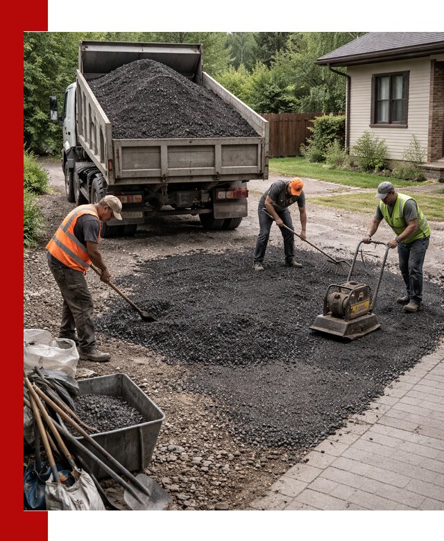 Асфальтовая крошка для двора с доставкой в Комсомольске-на-Амуре